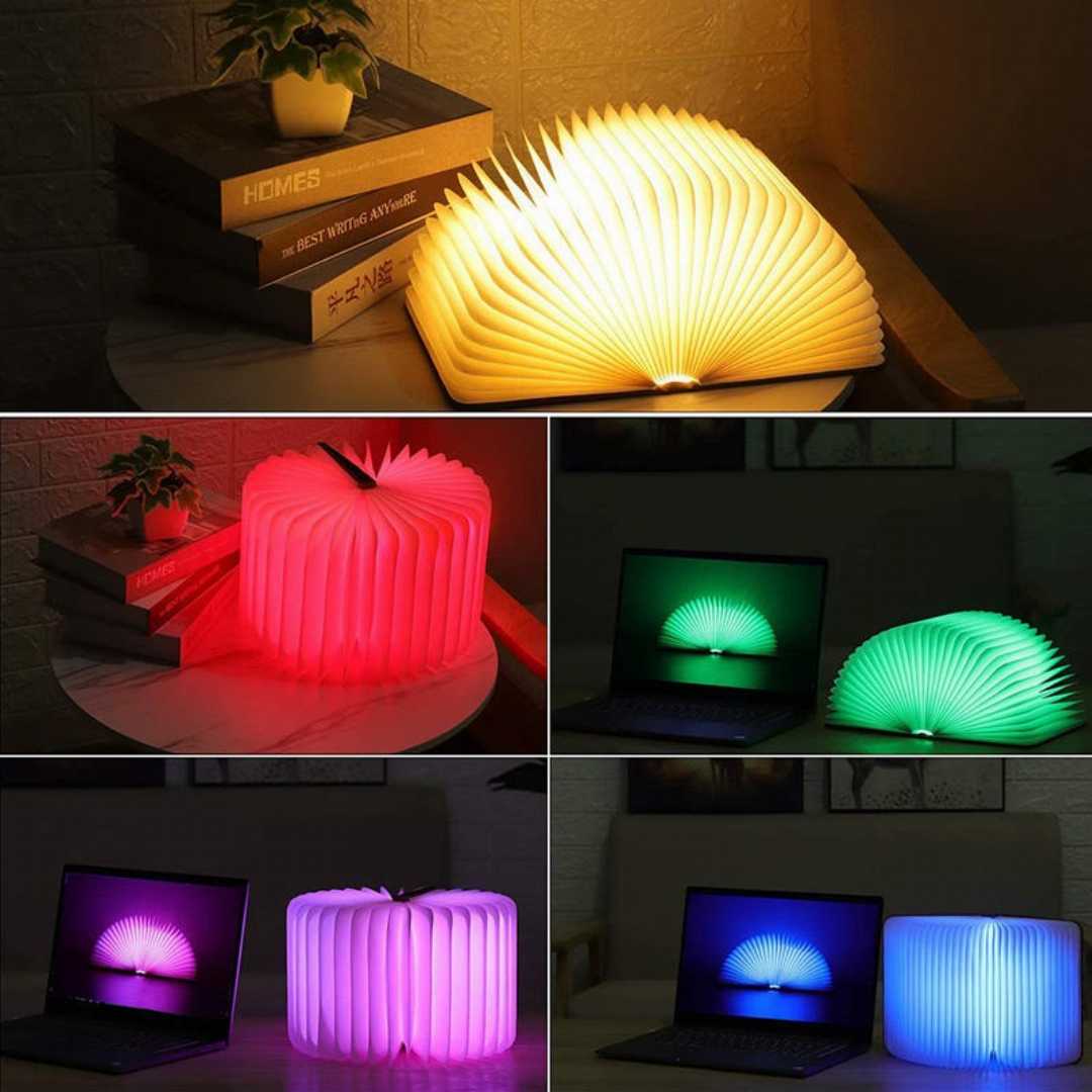 Book Light Colorful USB Rechargeable Book Shape Light | Ava Fashion BD